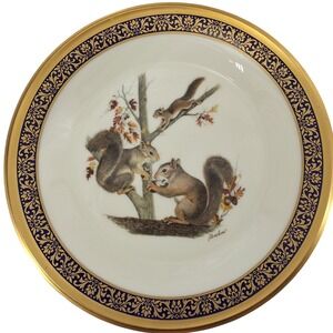 Vintage 1979 Lenox Boehm Woodland Wildlife Squirrels Collector Plate